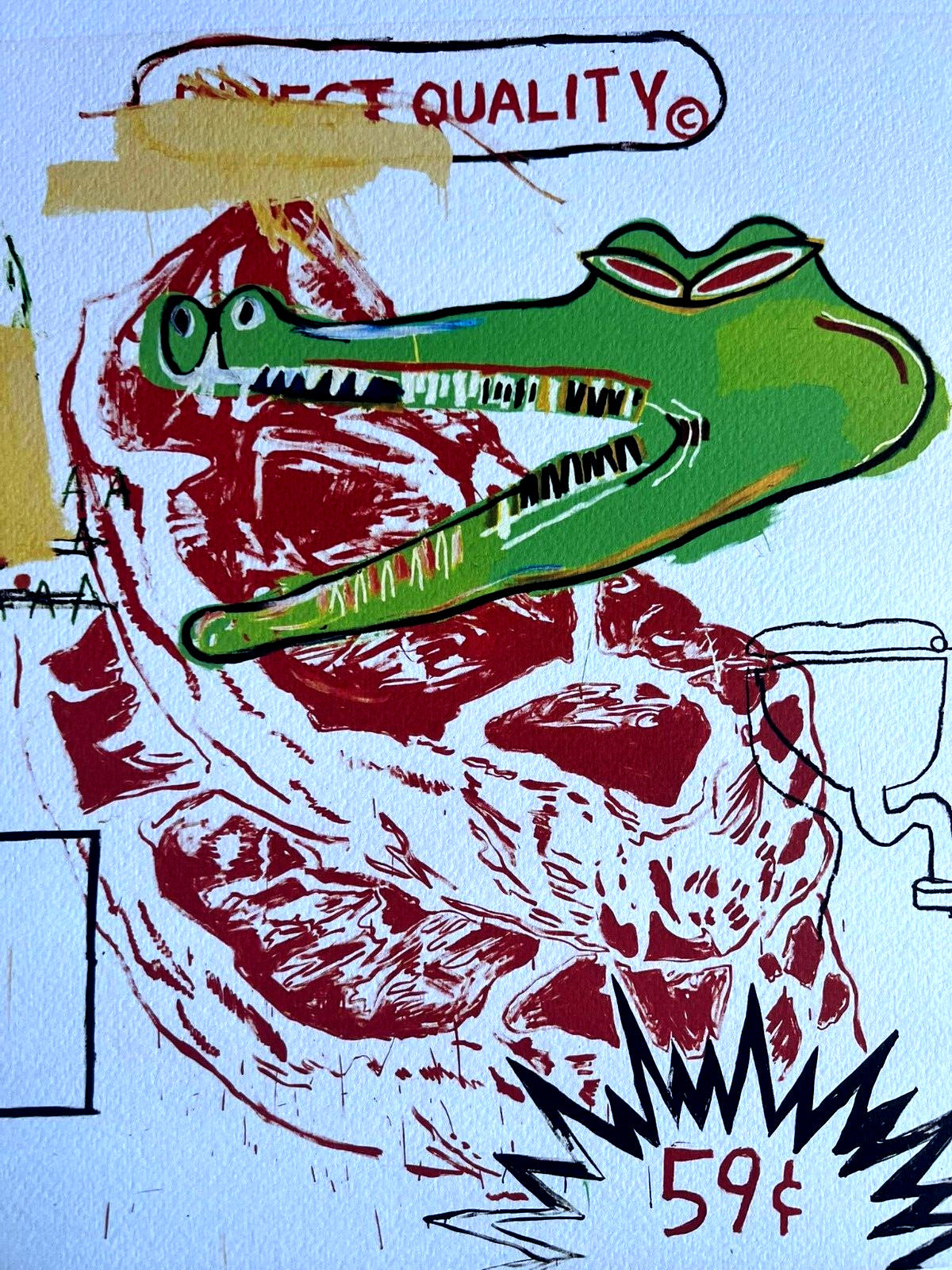 Andy Warhol X Jean-Michel Basquiat Lithograph Coa Signed Numbered 180Ex