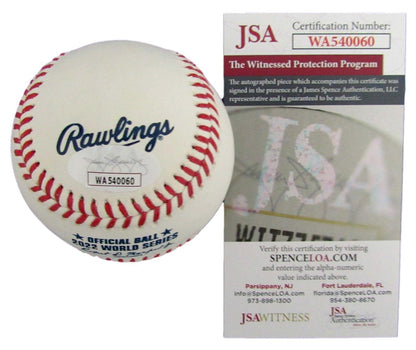 Rob Thomson Autographed Rawlings 2022 World Series Baseball Phillies Jsa