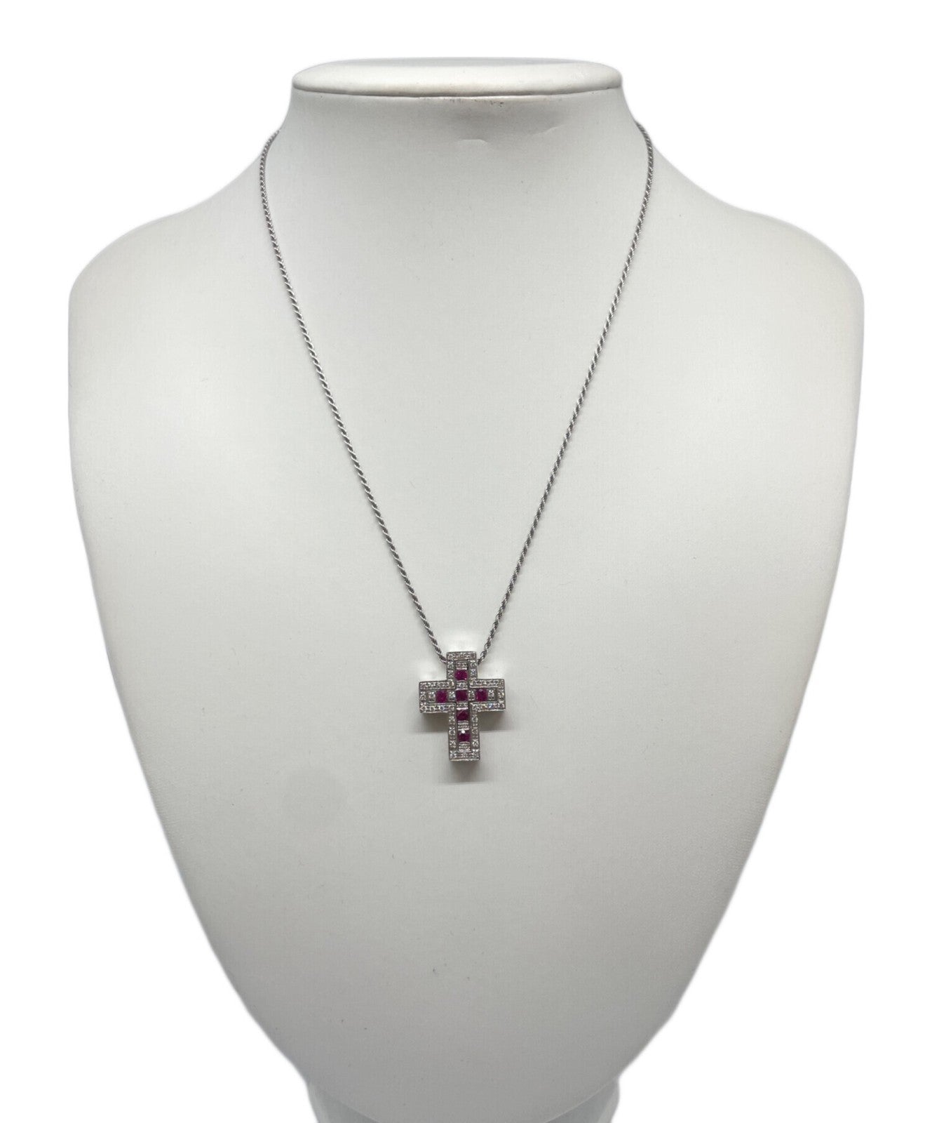 Damiani Belle Epoque Cross Necklace