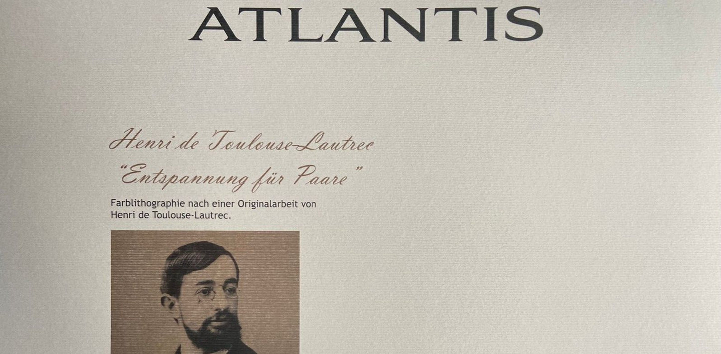 Henri De Toulouse-Lautrec Lithograph Coa Signed Numbered By Hand