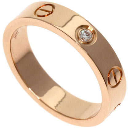 Cartier Mini Love Ring 1P Diamond #49 Ring K18