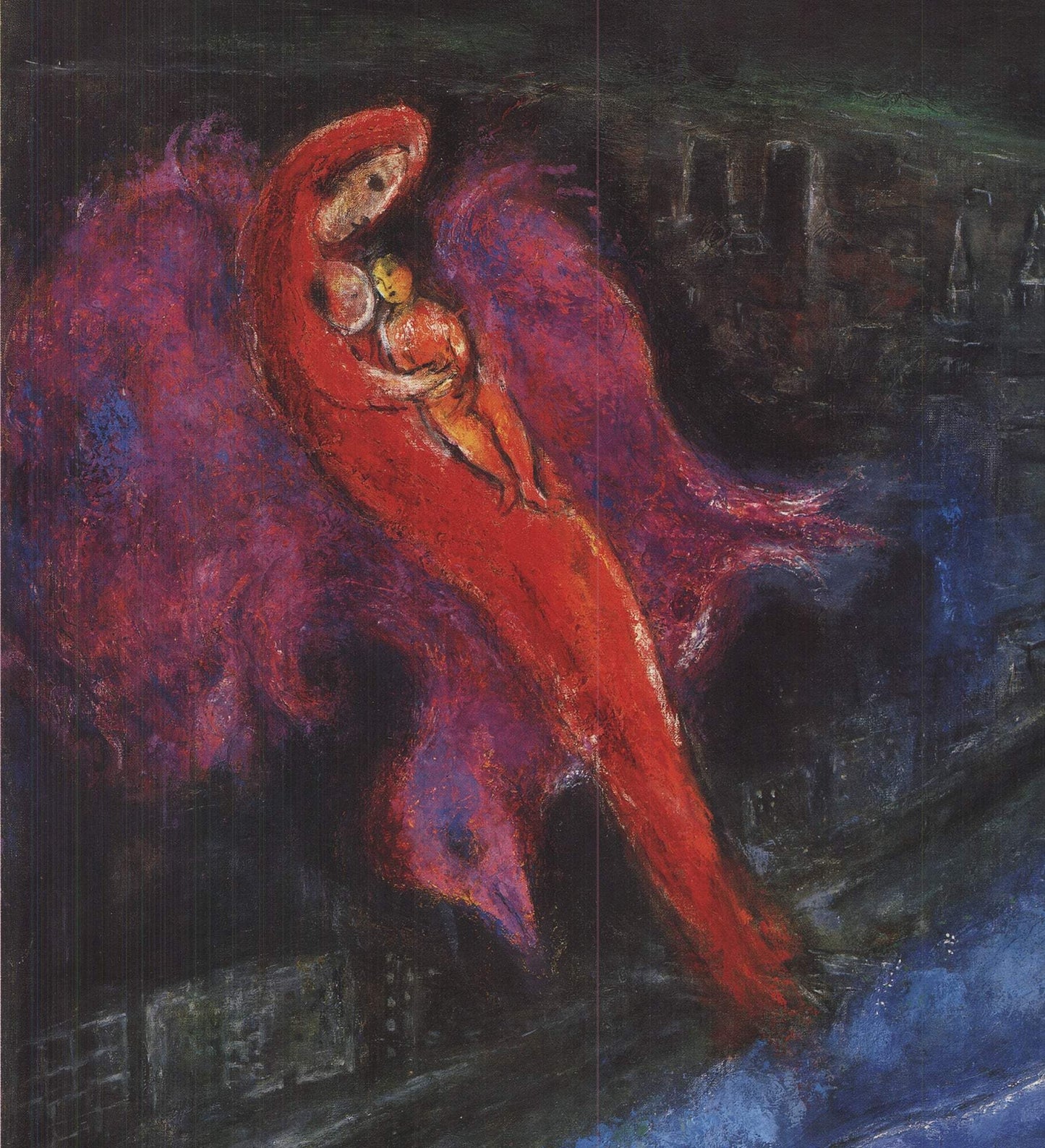 Marc Chagall The Seine Bridges " Offset Lithograph Modernism