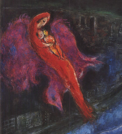 Marc Chagall The Seine Bridges " Offset Lithograph Modernism