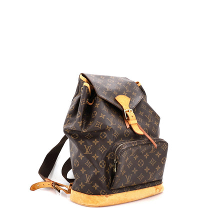 Louis Vuitton Vintage Montsouris Backpack Monogram Canvas Gm