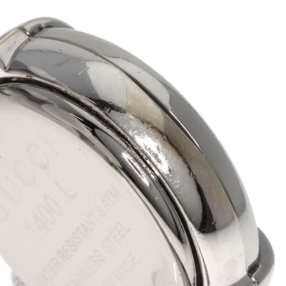 Gucci Round Face Bangle Watches 1400L Stainless Steel/Stainless Steel Ladies