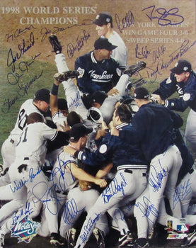 1998 World Series Champs New York Yankees Team