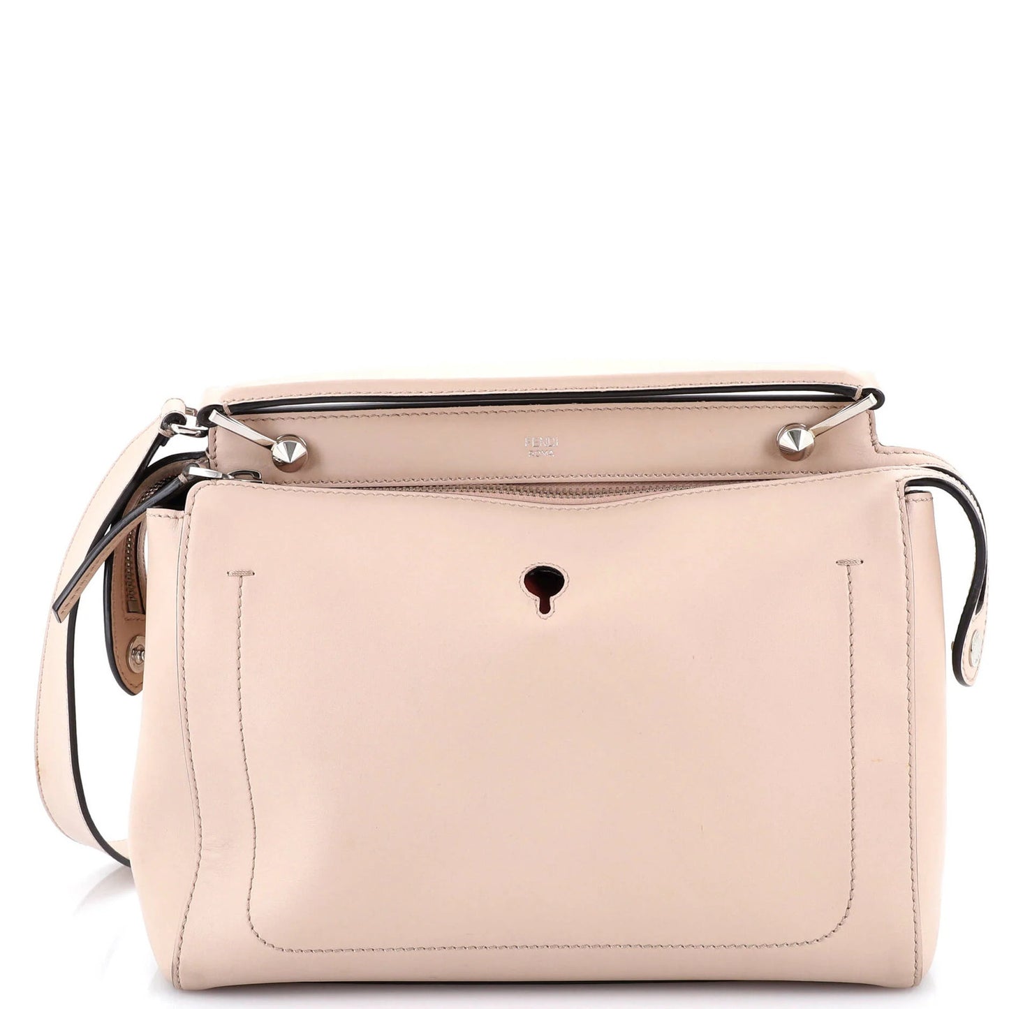 Fendi Dotcom Convertible Satchel Leather Medium