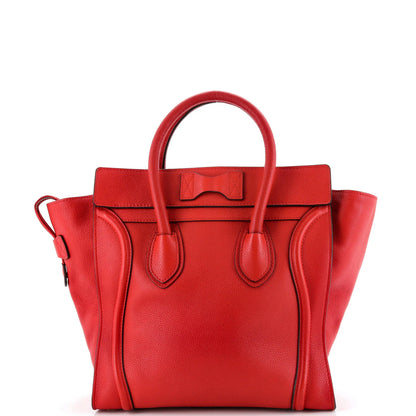 Celine Luggage Bag Grainy Leather Mini