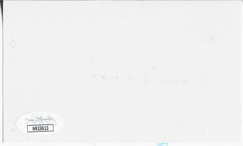 Sammy Baugh Autographed 3 By 5 (Jsa)