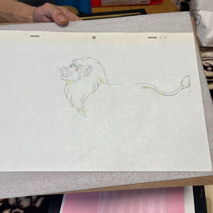 Osamu Tezuka Rare Jungle Emperor Leo Animation Cel With Coa Framed