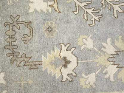 Handmade Floral Muted Colors Oushak Chobi