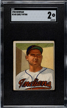 Early Wynn 1950 Bowman Card #148 Sgc 2