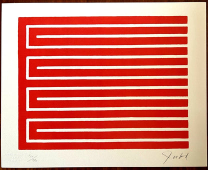 Donald Judd Lithograph Coa Signed Numbered Stamped (180 Ex)
