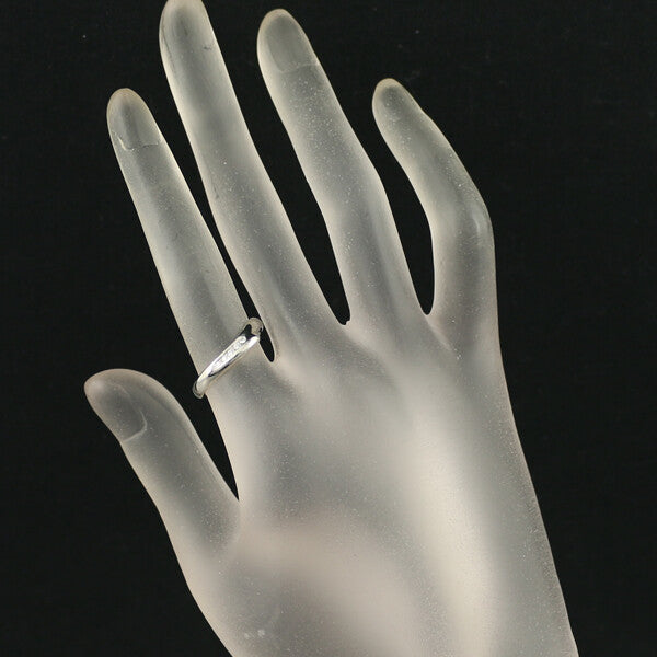 Tiffany&Co. Ring Diamond Open Heart Us5.75-6 950 Platinum