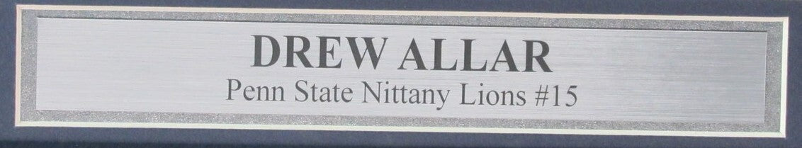 Drew Allar Signed/Autogrphed 8X10 Photo Penn State Framed Jsa 183347