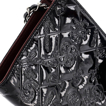 Chanel Lucky Symbols Wallet On Chain Embossed Quilted Patent