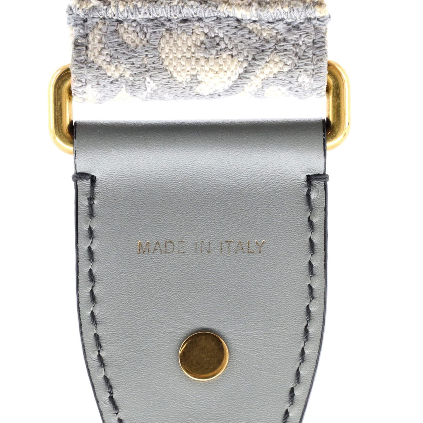 Christian Dior Shoulder Strap Embellished Oblique Canvas