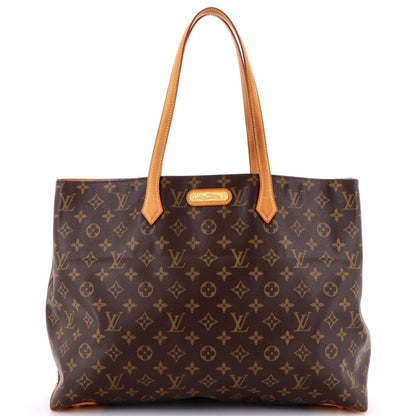 Louis Vuitton Wilshire Handbag Monogram Canvas Gm