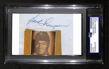 Hank Thompson Signed/Auto Cut On 3X5 Index Card