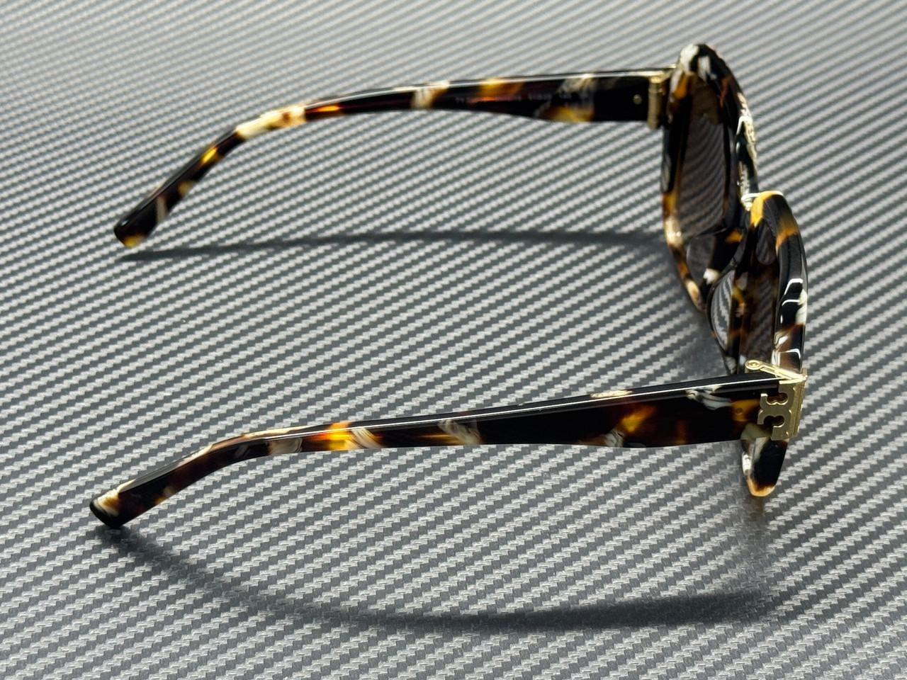 TORY BURCH TY7231U 207213 Dark Wavy Tortoise Brown Gradient Women's 51 mm Sungla