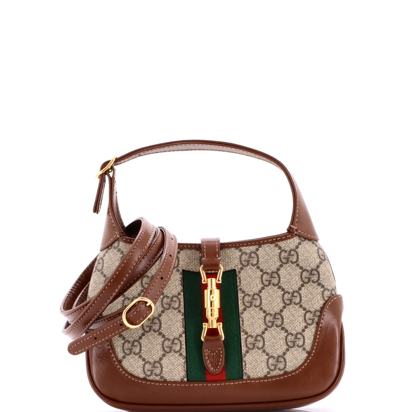 Gucci Jackie 1961 Hobo Gg Coated Canvas Mini