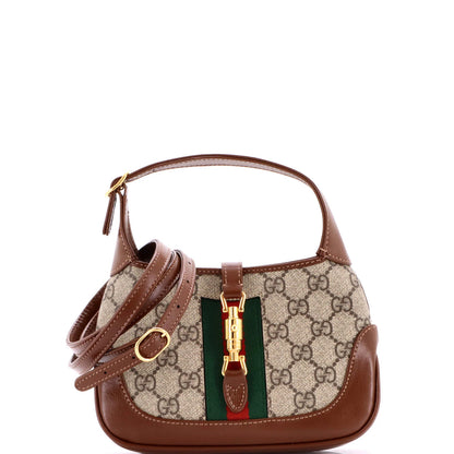 Gucci Jackie 1961 Hobo Gg Coated Canvas Mini