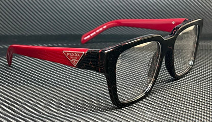PRADA PR 08ZV 11F1O1 Black Marble Men's 54 mm