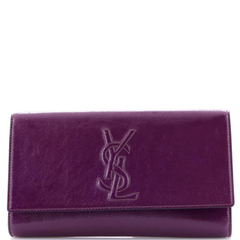 Saint Laurent Belle De Jour Clutch Leather Large