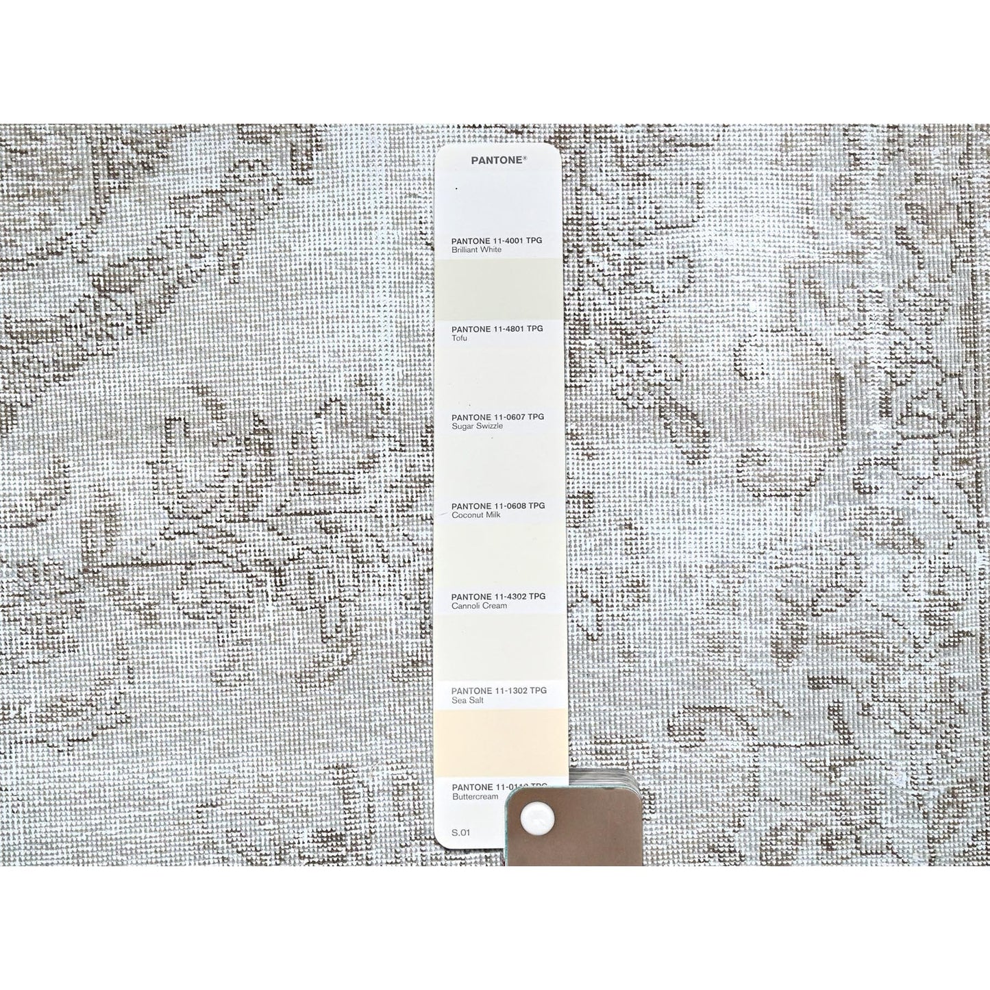 6'3"X9'6" Gray White Wash Cropped Thin Oriental Rug