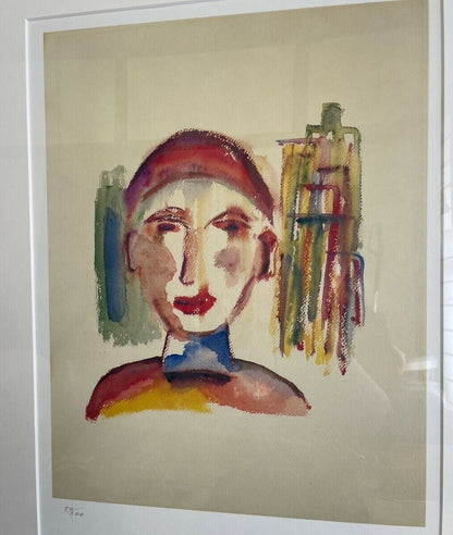 Henry Miller Signed Lithograph Portrait Stamped
