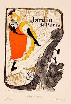Toulouse-Lautrec Original Vintage Poster Jane Avril  Affiches Illustrees 1896
