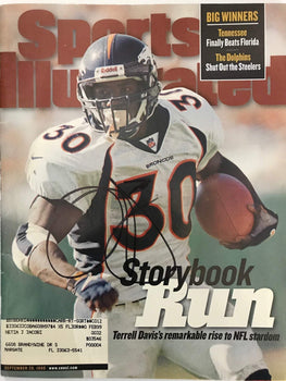 Terrell Davis Signed Sports Illustrated September 28 1998