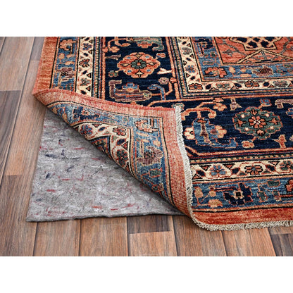 10'1"X13'10" Red Aryana Grade Bijar Garus Design All Wool Hand Knotted Rug