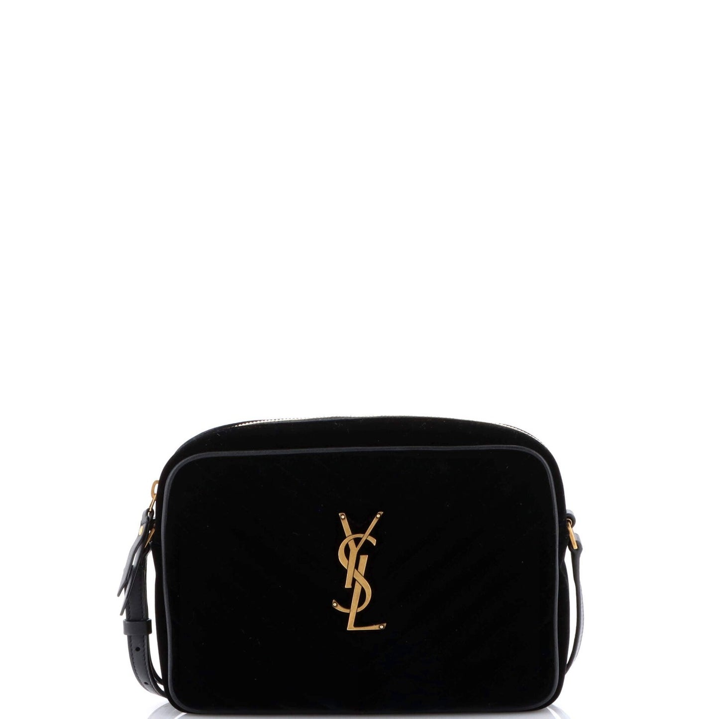 Saint Laurent Lou Camera Bag Matelasse Chevron Velvet Small