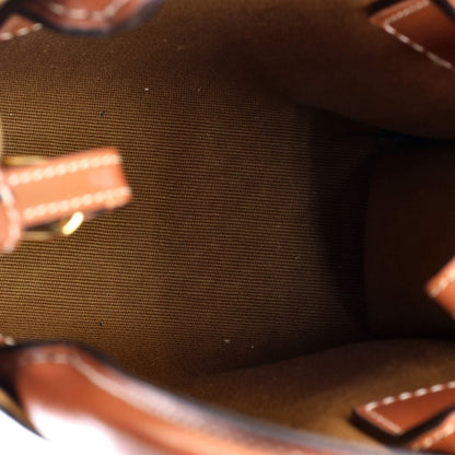 Celine Vertical Cabas Tote Triomphe Coated Canvas Mini