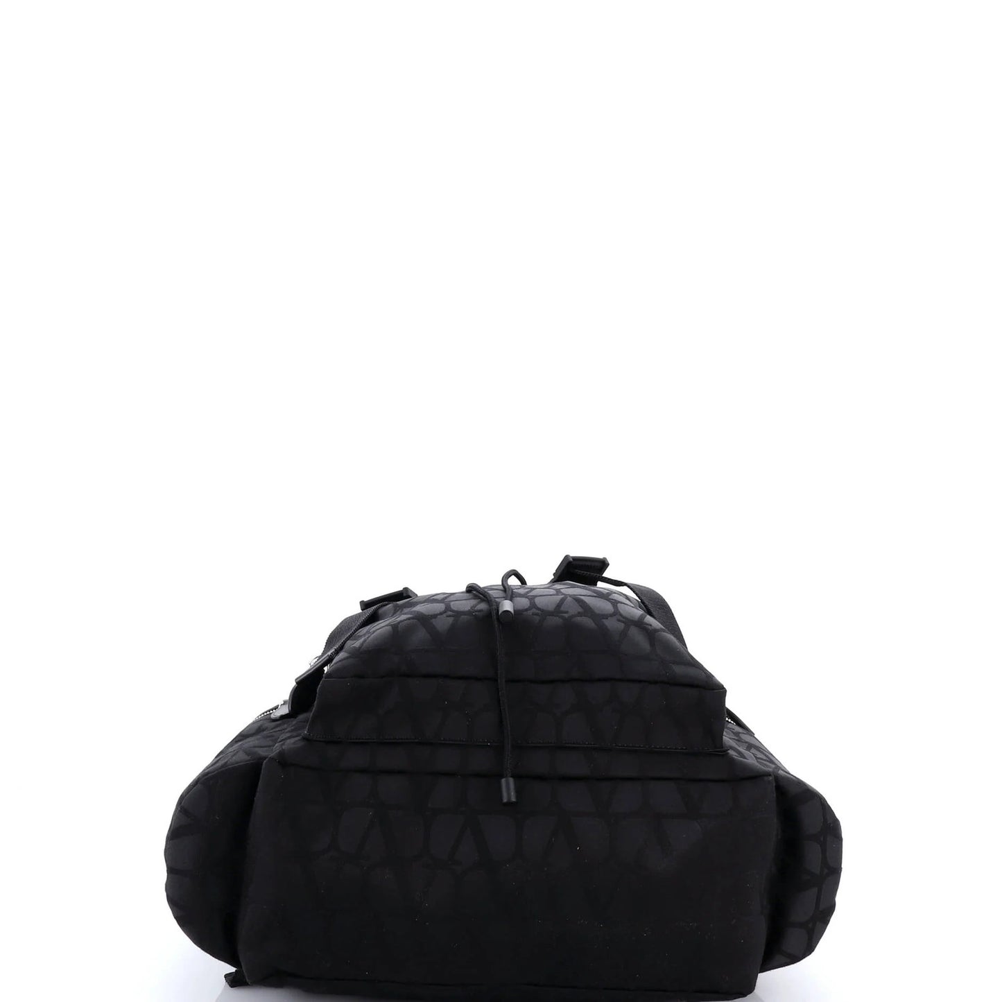 Valentino Garavani Double Buckle Backpack Toile Iconograph Nylon