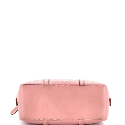 Gucci Convertible Top Handle Crossbody Bag Microguccissima Leather Medium