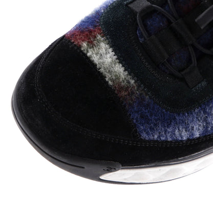 Chanel Men'S Cc Cap Toe Logo Sneakers Suede And Wool