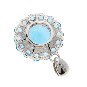 4.5ct Topaz Pendant top K18 White Gold  4g