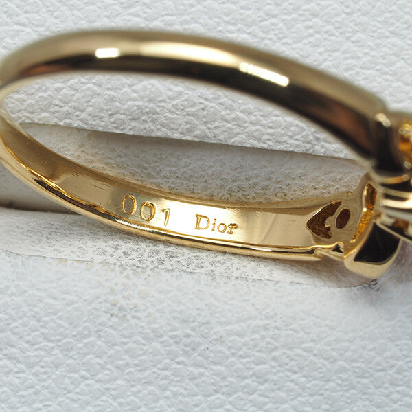 Christian Dior Ring Diamond Ruby Ribbon Us6.5 18K