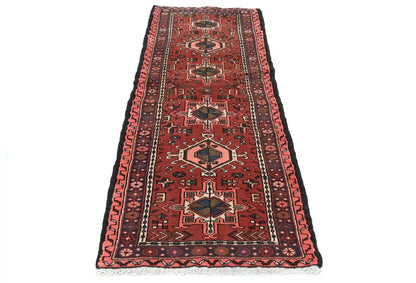 Vintage Handmade Tribal Geometric Oriental Rug