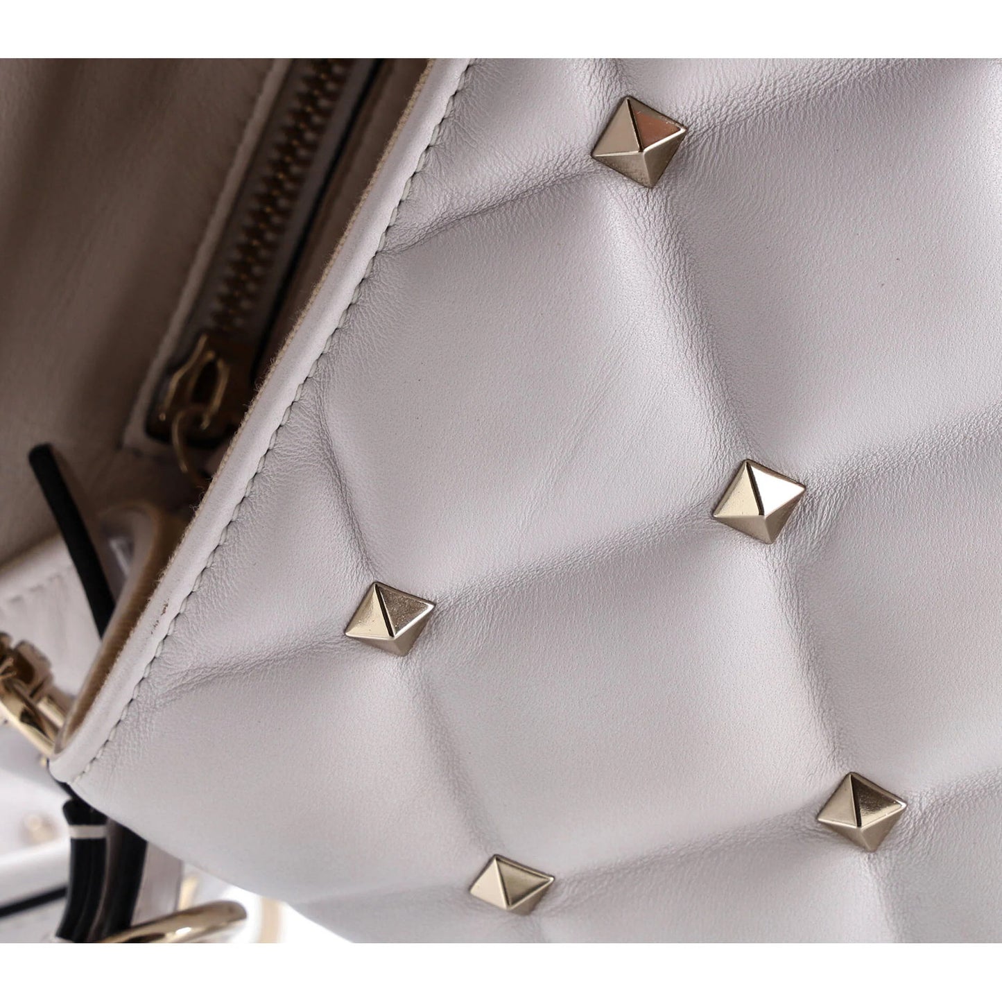 Valentino Garavani Vltn Candystud Top Handle Bag Printed Leather Medium