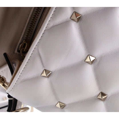 Valentino Garavani Vltn Candystud Top Handle Bag Printed Leather Medium