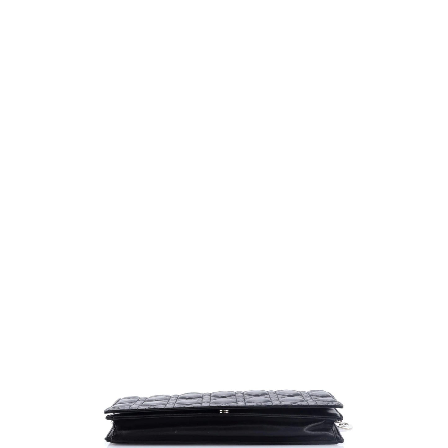 Christian Dior Lady Dior Convertible Chain Clutch Cannage Quilt Leather Long