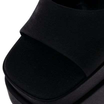 Versace Women'S Medusa Aevitas Platform Sandals Satin With Crystals