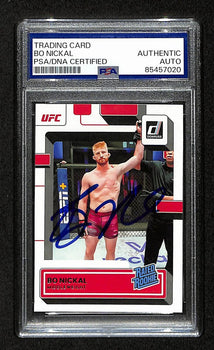 Bo Nickal Signed/Auto 2023 Ufc Panini Donruss Rookie Rc Card #203 Psa/Dna 195131