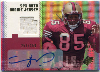 Vernon Davis 2006 Upper Deck Spx Jersey/Autographed Rc #189 251/350