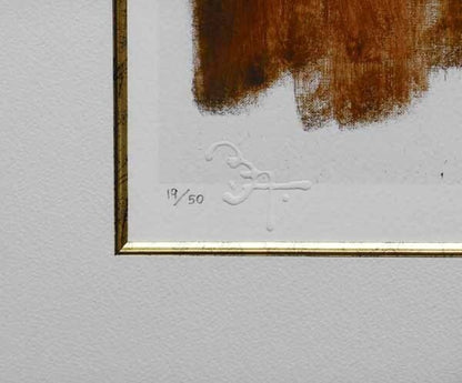 Bernie Fuchs Portrait Of Jfk Limited Edition Embossed Lithograph 19/50 Signed