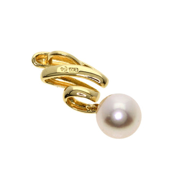 Gold TASAKI Pearl Pendant top K18 Yellow