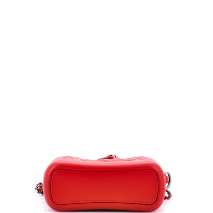 Chanel Gabrielle Hobo With Logo Handle Quilted Aged Calfskin Small